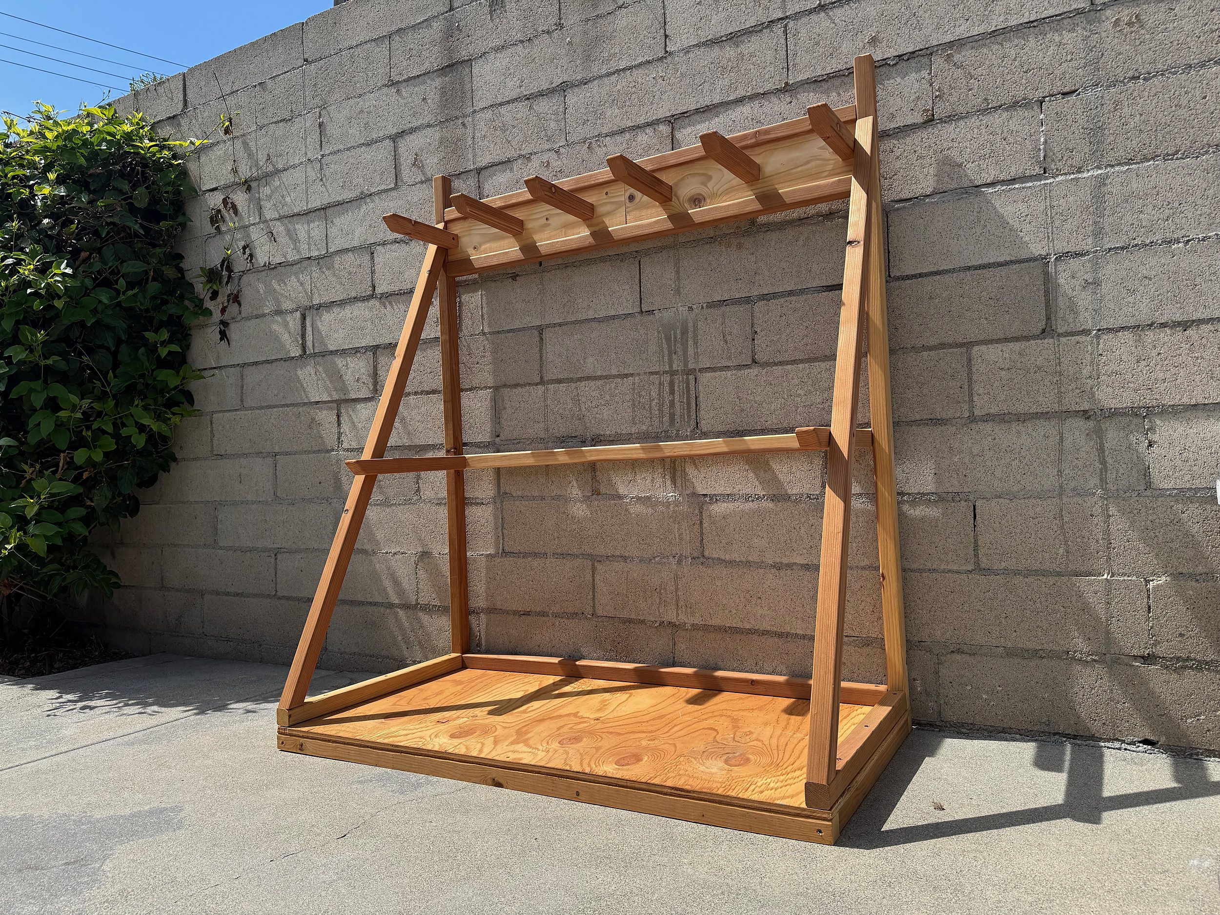 DIY A-Frame Surfboard Rack