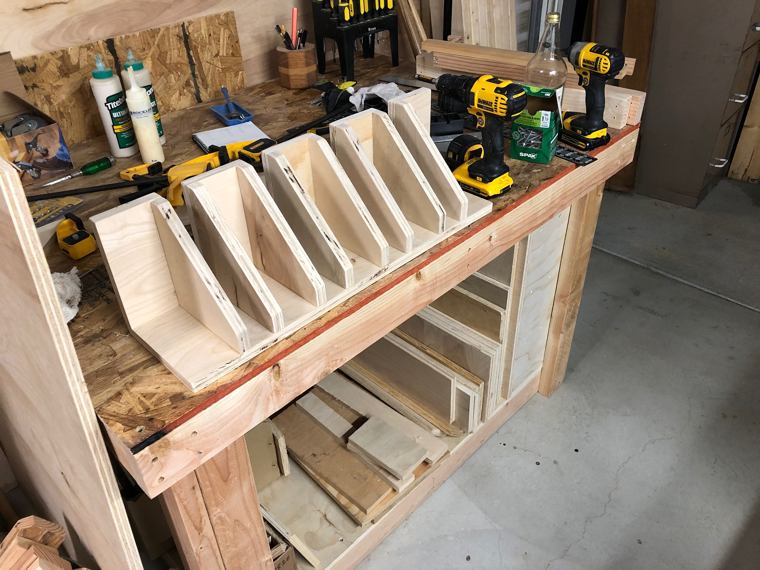 DIY Plywood Clamp Storage Rack for Pipe and Bar Clamps
