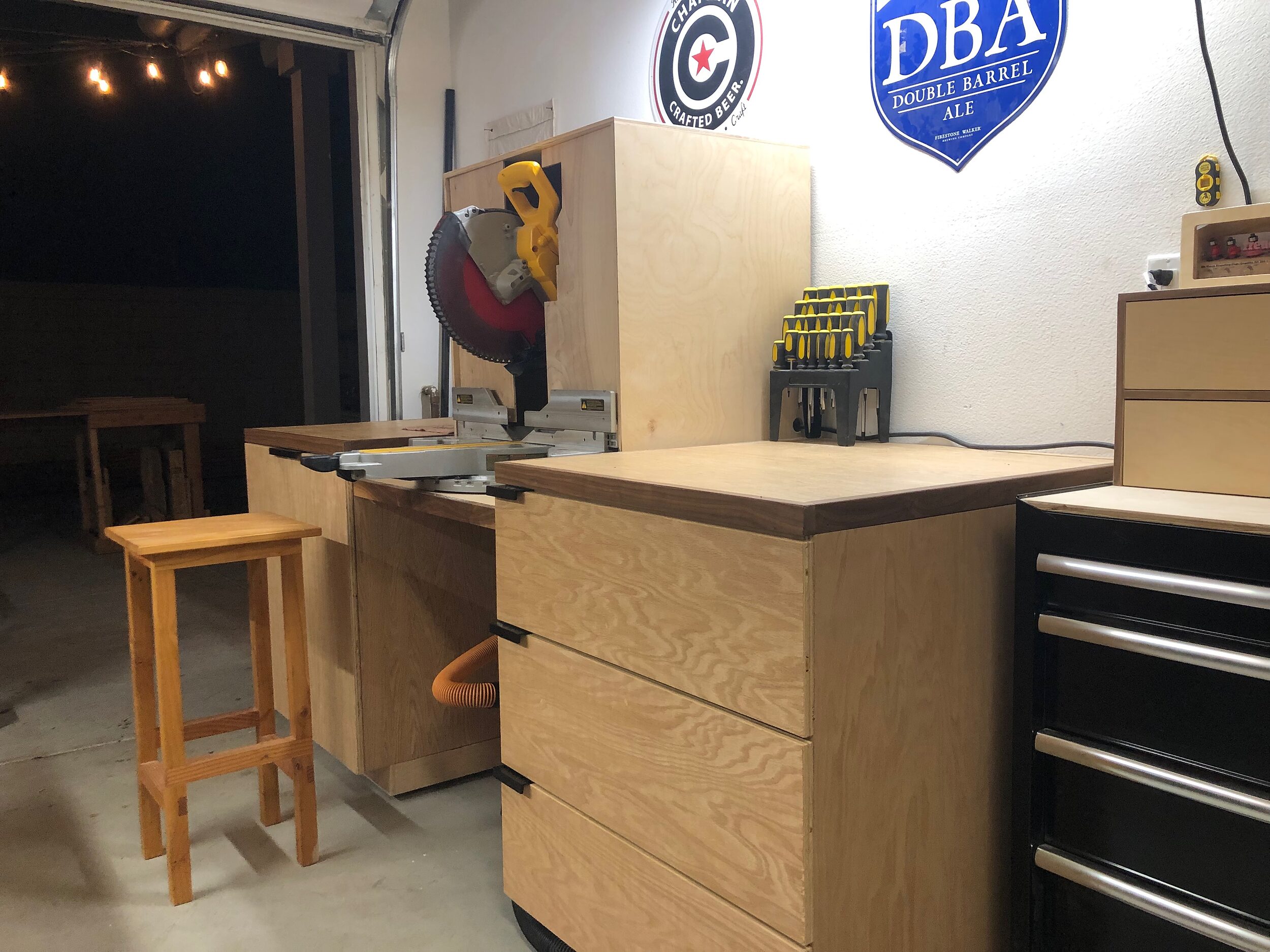 DIY Miter Saw Station with Built-In Dust Collection