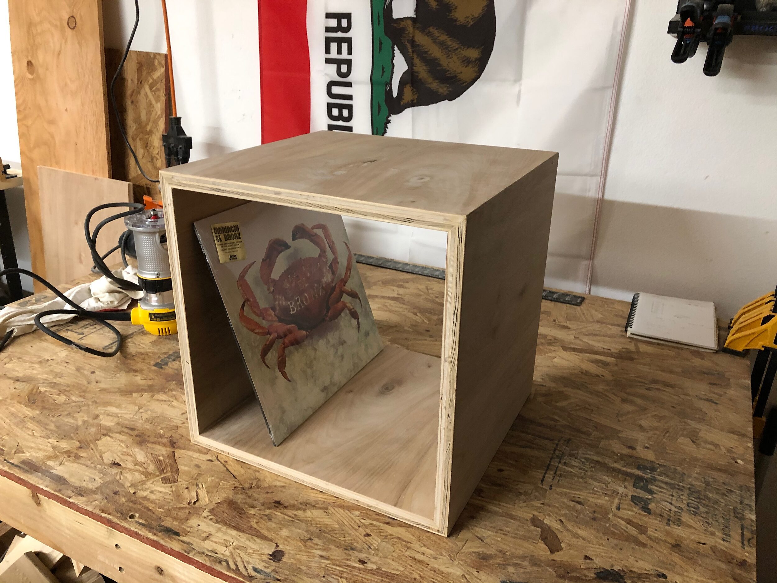 DIY Vinyl Record Storage Crate With Reinforced Mitered Corners